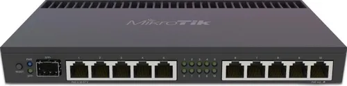 Mikrotik RB4011IGS+RM Gigabit-Ethernet-Router - DSL-Router/Breitbandrouter mit leistungsstarker 4-Kern-CPU und 10 Gigabit-Ethernet-Ports für maximale Netzwerkkapazität und Geschwindigkeit.