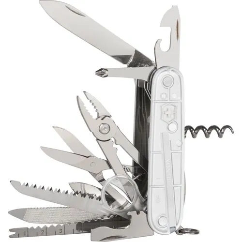 Victorinox Swiss Champ (Silvertech) - Multifunktionswerkzeug mit 33 Funktionen, ideal für Abenteuer und den Alltag – kompakt und vielseitig einsetzbar.