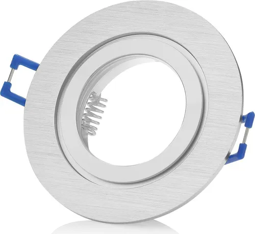 Sweet LED Einbaustrahler Bad IP44 Deckenspots Aluminium gebürstet GU10 Strahler