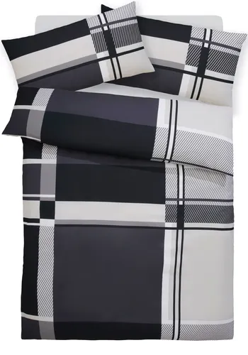 Bettwäsche OTTO HOME "NINA, in verschiedenen Qualitäten", grau, B/L: 135cm x 200cm, 1 Stk., 1 Stk., Microfaser, B/L: 80cm x 40cm, 2