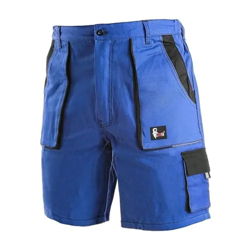 CXS LUXY Tomas Kurze Arbeitshose für Herren Schutz für Monteur Gärtner, Lagerarbeiter Shorts für Mechaniker mit Klettverschlusstaschen leichte Schutzkleidung Reißverschluss 100% Baumwolle