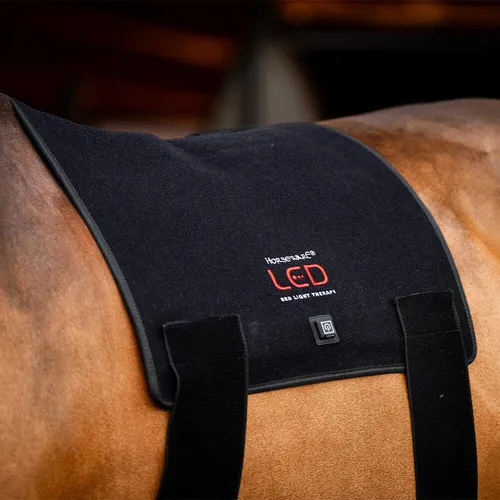 Horseware LED Red Light Therapy Pad, Warmblut, Schwarz - Sonstige Reitausrüstung - Innovative LED-Therapie für optimale Regeneration und Unterstützung beim Training, mit 320 leistungsstarken LEDs für gezielte Tiefenwirkung.