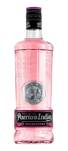 Puerto de Indias Sevillian Premium Strawberry Gin – Fruchtiger Erdbeer-Gin aus Spanien - Erleben Sie den einzigartigen Geschmack des originalen Erdbeer-Gins aus Sevilla. Ideal für erfrischende Cocktails und puren Genuss – der perfekte Begleiter für Sommerabende.