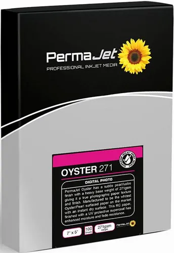 PERMAJET Oyster Instant Dry 271g/m² 13x18cm - 100 Blatt Fotopapier - Drucker-Fotopapier mit sofortiger Trocknung, ideal für brillante Druckergebnisse und professionelle Fotopräsentationen.