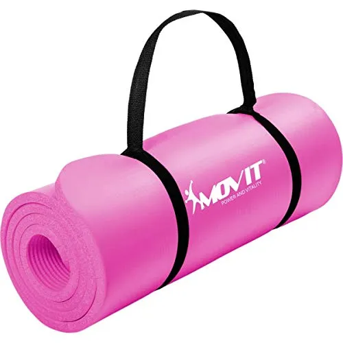 MOVIT Gymnastikmatte - Hautfreundlich & Vielseitig in 3 Größen und 12 Farben - Die MOVIT Gymnastikmatte bietet perfekten Komfort für Yoga, Pilates und Gymnastik. Wähle aus verschiedenen Größen und Farben. Ideal für Indoor- und Outdoor-Training, rutschfest und strapazierfähig.