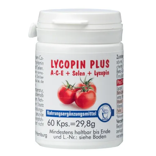 Lycopin Plus Kapseln 60 St - Arzneimittel mit antioxidativen Eigenschaften, ideal zur Unterstützung der Gesundheit und des Wohlbefindens.