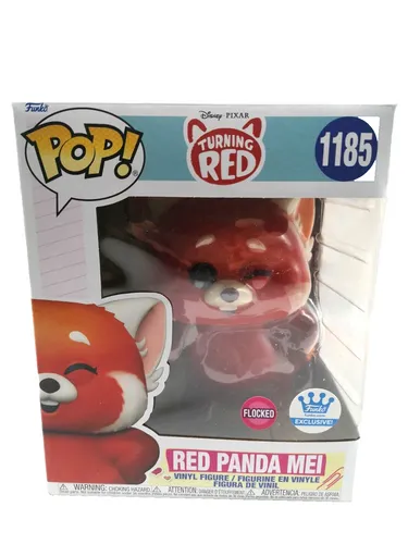 Funko Pop! Disney Pixar Red Panda Mei - Sammelfigur 1185 - Sammelfigur aus der beliebten Funko Pop! Reihe, detailreiche Vinylfigur des Red Panda Mei aus Turning Red, perfekt für Sammler und Fans.