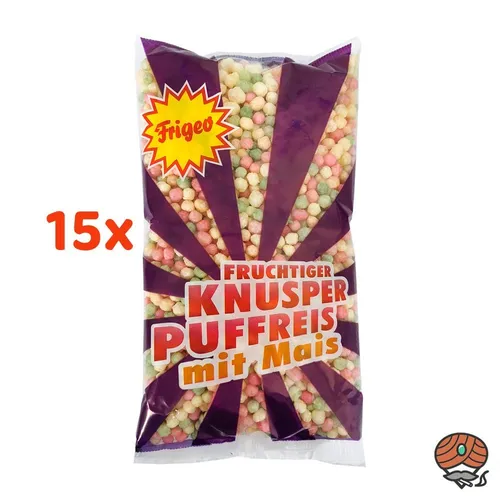 Frigeo Knusper Puffreis Beutel 15x 80g