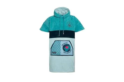 WAVE HAWAII Poncho Cotillo für Damen und Herren (155-185 cm) - Hochwertiger Bade-Poncho aus 100% Baumwolle, ideal zum schnellen Trocknen nach dem Schwimmen oder Surfen. Mit oversized Passform, Kapuze und praktischer Front-Tasche für ultimativen Komfort am Strand oder beim Outdoor-Abenteuer.