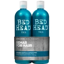 TIGI BED HEAD Recovery Tween Duo - Set aus 750 ml Recovery Shampoo und Conditioner, ideal für trockenes, strapaziertes Haar. Spendet intensive Feuchtigkeit, schützt vor Schäden und sorgt für glänzendes Haar mit einem fruchtigen Duft von Goji-Beere und Papaya.
