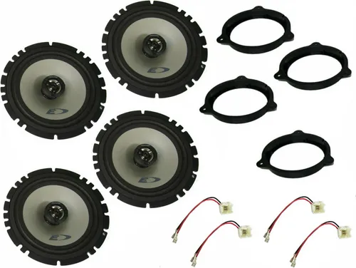 Alpine Lautsprecher Set für Renault Kadjar RFE Bj 12-20 - KFZ-Lautsprecherboxen, Komplettset für Renault Kadjar mit 240 W Leistung, ideal für erstklassigen Sound und einfache Installation.