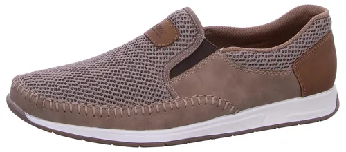 Rieker Herrenschuhe Slipper Braun - Komfortable Freizeitbegleiter in Größe 40 EU - Slipper & Loafer mit schockabsorbierender Sohle und Gummizug für einfaches An- und Ausziehen. Perfekt für lange Tage und Spaziergänge, bietet dieser Rieker Slipper optimalen Komfort und eine stylische Optik.