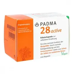 PADMA 28 active 200 St - rezeptfreie Kapseln für Vitalität, ideal zur Unterstützung des Immunsystems und der Gesundheit
