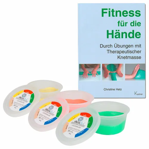 Theraflex Therapie-Knetmasse 85g 3er Set inkl. Buch - Theraflex Therapie-Knetmasse 85 g, 3er Set inkl. Buch. Fördert Kreativität und motorische Fähigkeiten bei Kindern und Erwachsenen. Ideal für die Handtherapie und zur Verbesserung der Geschicklichkeit. Härtet nicht aus, hypoallergen.