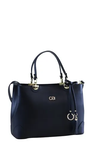 COLLEZIONE ALESSANDRO Henkeltasche Doris - Handtaschen aus hochwertigem Rindsleder mit stilvoller Quaste und Anhänger, ideal für modebewusste Frauen.