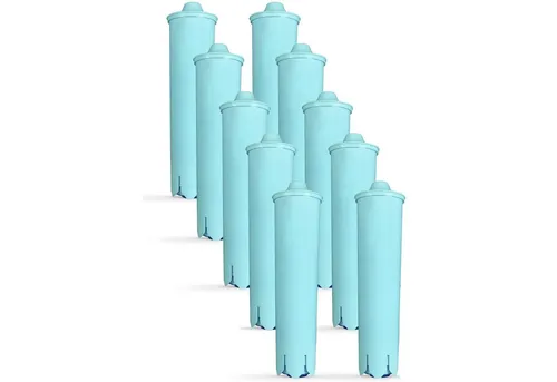 Comedes Wasserfilter 10er Set für Jura Maschinen - Wasserfilter für Jura Impressa, ENA und Giga Serien mit natürlicher Aktivkohle und Ionentauscher für reines Wasser und verbesserte Wasserhärte.