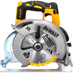 DeWalt DCS 570 NT Akku Handkreissäge 18 V mit Akku 5,0 Ah - Vielseitige Akku Handkreissäge für präzise Schnitte in Holz und Baumaterialien. Mit robustem bürstenlosem Motor und einfachem Neigungswinkel von bis zu 57°.