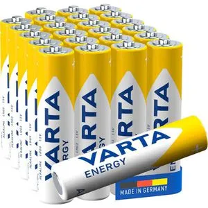 VARTA Batterien AAA Energy, 24 Stück, Alkaline 1,5V - langlebig, auslaufsicher und nachhaltig verpackt, Made in Germany