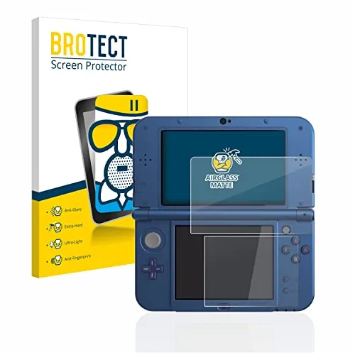 BROTECT Entspiegelungs Schutzglas für Nintendo New 3DS XL Schutzfolie Panzer Folie Glas Matt [Extrem Kratzfest 9H, Anti-Reflex, Anti-Fingerprint]