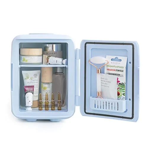 InnovaGoods Mini Kühlschrank für Kosmetik - 4 Liter Kapazität, hält Cremes und Seren frisch, kompakt und tragbar für Badezimmer und Reisen