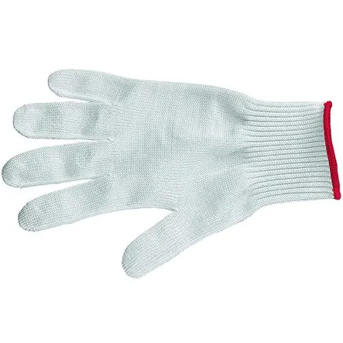 Victorinox Profi Soft-Schutzhandschuh für Messerhand, Arbeitshandschuh, Sicheres Schneiden, Gastronomie, S, weiss