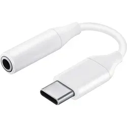 Samsung USB Type-C auf 3,5 mm Klinkenanschluss Adapter, weiß - Praktischer Adapter für den Anschluss von Kopfhörern an USB Type-C Geräte, kompakt und leicht für unterwegs.