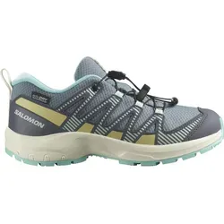 Salomon XA PRO V8 WP Mädchen Laufschuhe - Gris/argent - 38 - Laufschuhe für Mädchen, ideal für Trailrunning und Outdoor-Aktivitäten mit wasserdichter Technologie für optimalen Schutz.