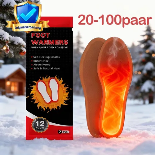THERMOPAD Sohlenwärmer - 30 Paar Einlegesohlen für warme Füße - Fußwärmer der Marke THERMOPAD: 30 Paar selbsterwärmende Pads, die in nur wenigen Minuten auf 37°C kommen. Ideal für den Einsatz in Schuhen und Skischuhen, bieten sie bis zu 9 Stunden wohlige Wärme.