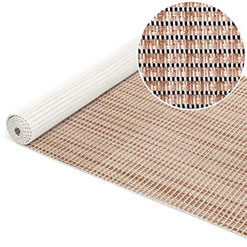 ANRO Badematte Weichschaummatte Bad- und Duschvorleger Antirutsch Badläufer Falscher Uni Beige 200x65cm
