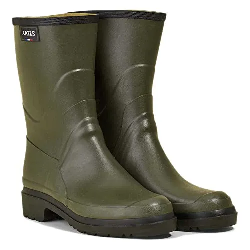 Aigle Herren Bison Gummistiefel, Verde Kaki, 42 EU - Gummistiefel für Herren, aus hochwertigem Naturgummi, mit schnelltrocknendem Futter und stoßdämpfender Sohle – ideal für den Einsatz im Freien.
