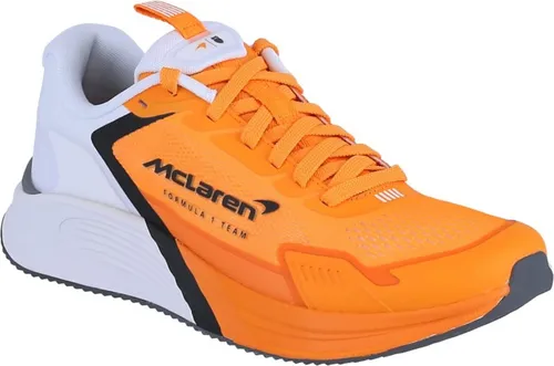 K-Swiss Herren AERO-ACTV XMCLARENII Sneaker - Herren-Sneaker in Papaya/WHT/Black, mit atmungsaktivem Obermaterial aus Leder und bequemer OrthoLite-Einlegesohle für optimalen Tragekomfort.