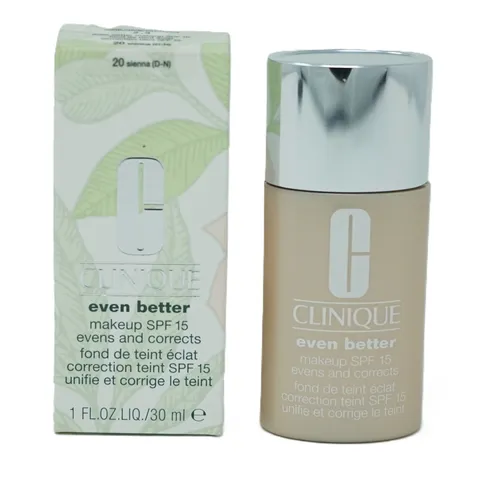 Clinique Even Better Makeup Nr 20 / 124 Sienna 30 ml - Abdeckprodukt mit hervorragender Deckkraft, ideal für einen ebenmäßigen Teint und lange Haltbarkeit.