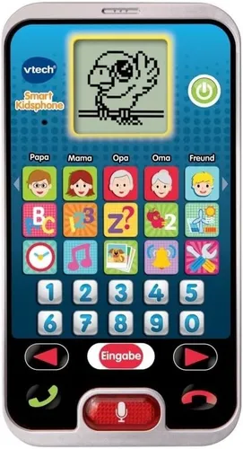 VTech Smart Kidsphone - Cooles Lerntelefon für Kinder 3-6 Jahre, mit Mikrofon und 8 spannenden Lernspielen für interaktiven Spaß