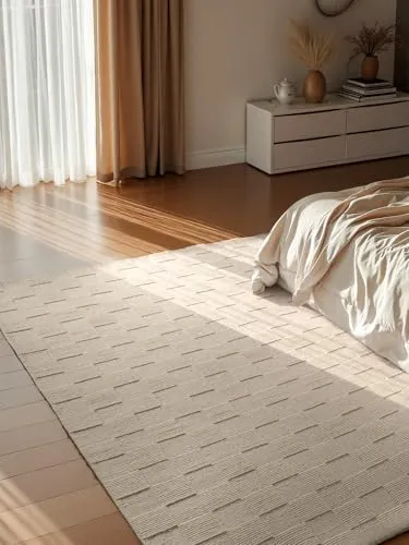Villeroy & Boch Wollteppich Scala – Handgewebt, Rechteckig, Kariert - Der Wollteppich Scala von Villeroy & Boch vereint modernes Design mit traditioneller Handwerkskunst. Mit seiner schallabsorbierenden und wärmeisolierenden Wirkung ist er ideal für jedes Wohnzimmer.