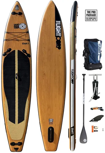 LIGHT MFT SERIES TOURER XL 14,0x32 SUP 2025 mit Carbon Paddel - SUPs & Sets – Entdecke die Küstenlinie mit dem leichten und steifen MFT WOOD TOURER für müheloses Gleiten und hohe Geschwindigkeiten. Perfekt für lange Distanzen, inklusive 3-PC Carbon Paddel!