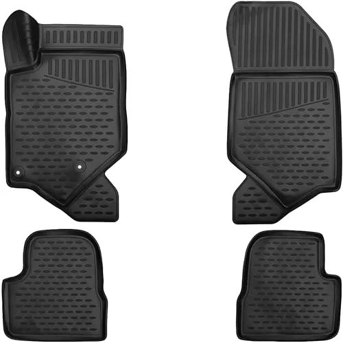 ELMASLINE 3D Gummimatten Set für Citroen C4 (2021-2026) - Perfekte Passform für Citroen C4 ab 2021. Hoher 3D Rand für optimalen Schutz vor Schmutz und Flüssigkeiten. Strapazierfähig, pflegeleicht und geruchlos – ideal für nachhaltige Fahrzeugpflege.