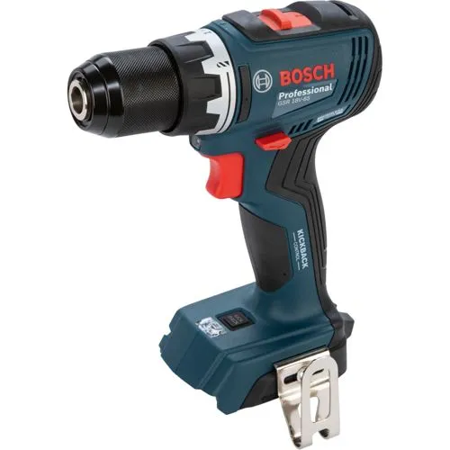 Cordless Drill Driver GSR 18V-65 - Akkuschrauber mit bürstenlosem Motor für hohe Leistung, KickBack Control für mehr Sicherheit und zwei Arbeitslichtern für optimale Sicht.