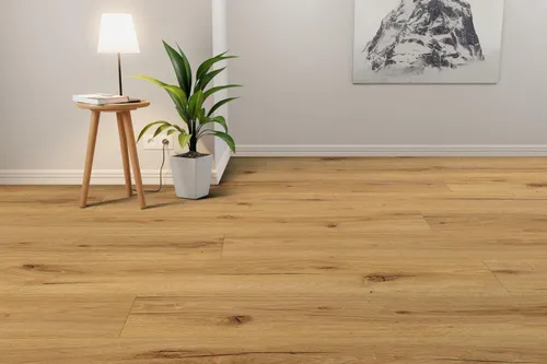 Design Klick-Vinyl Eiche Optima Basestep 2,63m² - Vinylböden mit 15 Jahren Herstellergarantie, nachhaltiges Produkt mit A+ Emissionsklasse, ideal für Kinder- und Wohnzimmer.