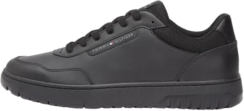 Tommy Hilfiger Herren Th Basket Core Lite LTH Fm0fm05713 Low-Top - Schwarz, 42 EU - Stylischer Low-Top Sneaker von Tommy Hilfiger, ideal für den Alltag und kombiniert Komfort mit modernem Design.
