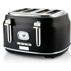 Westinghouse Kompakt-Küchenmaschine 1750 W - Toaster mit 1750 W Leistung, bräunt bis zu vier Toastscheiben gleichzeitig und bietet rutschfeste Füße sowie eine einstellbare Bräunungsgradkontrolle.
