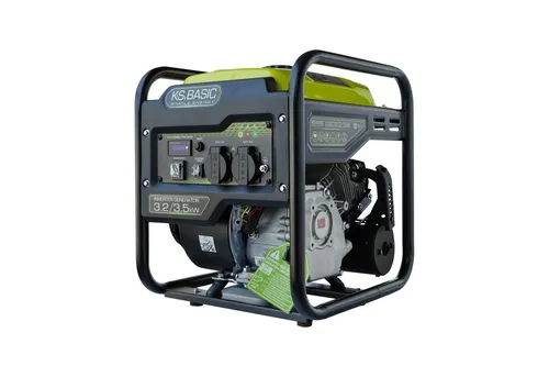 K&S BASIC KSB 35i Inverter-Generator 3,5 kW - Stromaggregate – zuverlässige Stromquelle für Zuhause, Ferienhaus oder Arbeitsplatz mit umweltfreundlichem EURO-5-Benzinmotor und 100% Kupferwicklung für stabile Leistung und lange Lebensdauer.
