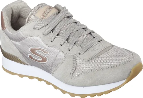 Skechers Damen RETROS-OG 85-GOLDN GURL Sneaker - Eleganter Komfort in Grau - Damen-Sneaker mit klassischem und elegantem Look, flexible Traktionslaufsohle aus Gummi für optimalen Halt und Komfort.