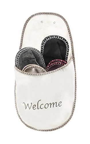 Bubble-Store Vlies Gäste-Pantoffel-Set, 9-teilig - Kuschelige Pantoffeln für Zuhause, 4 Paare in verschiedenen Größen und Farben, ideal für Sauberkeit und Behaglichkeit bei jedem Besuch.