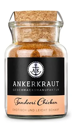 Ankerkraut Tandoori Chicken, Tandoori Gewürzmischung, für Hühnchen und Hähnchen, 85g im Korkenglas