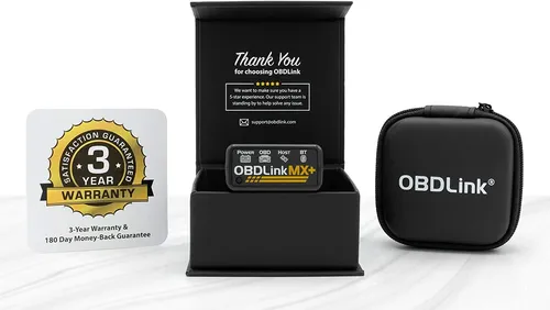 OBDLink MX + Gratis 2-DAY Priority - Bluetooth OBD2 II Modul - OBD-Scanner mit Bluetooth-Konnektivität, ideal für Motorräder. Bietet Funktionen wie Motorlichtabschaltung und ist internetaktualisierbar.