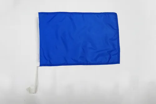Drapeau de voiture Unicolore Bleu 45x30cm - Carflag de couleur bleur 30 x 45 cm