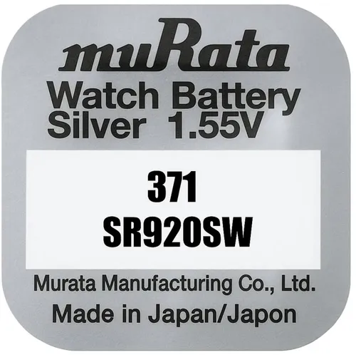 muRata 371 Uhrenbatterie SR920SW Blister Silberoxid 1,55V