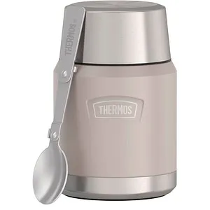 THERMOS® Isolier-Speisebehälter ICON Food Jar 0,47 l beige - Thermobehälter aus Edelstahl, hält Speisen stundenlang warm oder kalt - ideal für Picknick und unterwegs.