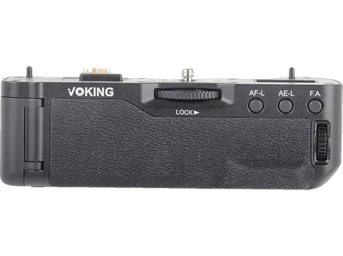 VOKING VK-BG FXT1 Batteriegriff für Fuji Kameras - Kameragriff mit Zusatz-Auslöser und Einstellrad für Hochformat-Fotografie, hochwertige Gummierung für bessere Haptik, geeignet für 1x Li-Ion Akku wie Fuji NP-W126.