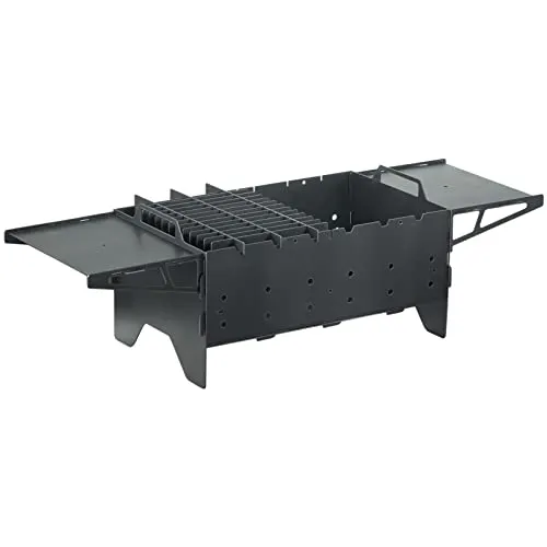 Holzkohlegrill Mangal für 6 Spieße Klappgrill 2mm Stahl Tischgrill Balkongrill Campinggrill Schaschlik BBQ Camping Reisegrill Minigrill
